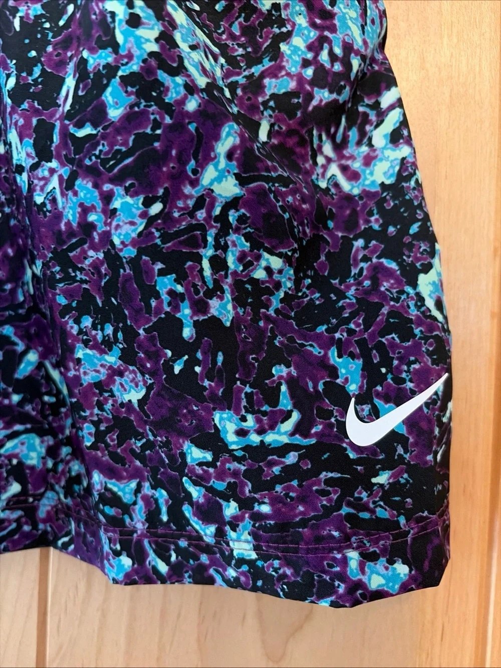 NWT Nike Youth Dri-FIT Multi Printed Shorts Viotech Purple Splatter L Unisex